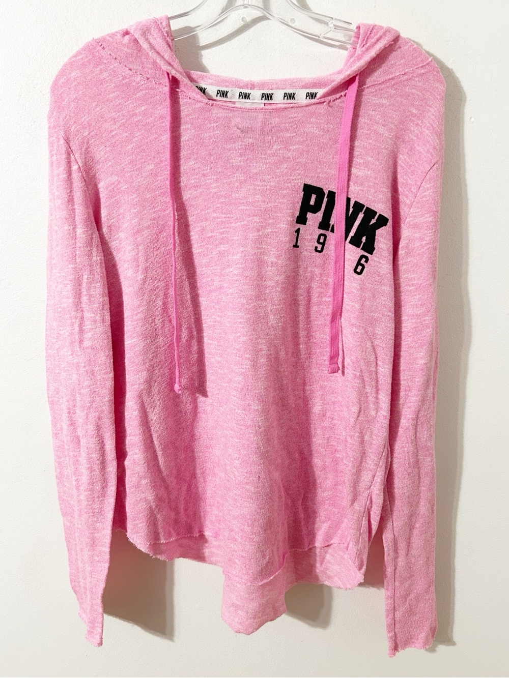 Victoria’s Secret PINK Hooded Sweatshirt Pink Marled PINK 1996 Graphic Hoodie